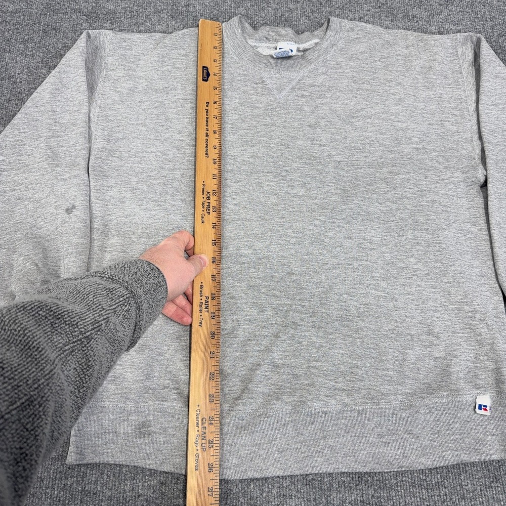 Vintage Russell Athletic Sweatshirt Men Large Made in USA 90s Gray Crewneck READ - Picture 9 of 12